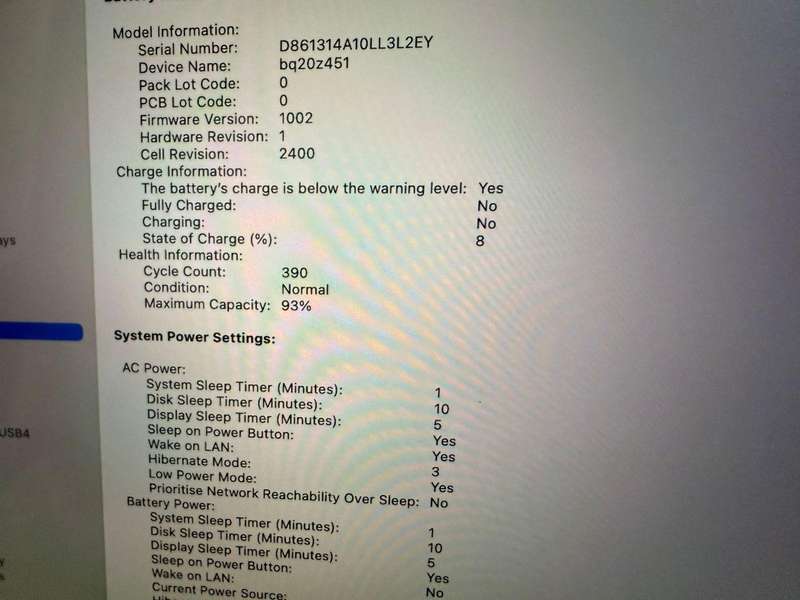 2020 Apple MacBook Pro 13 inch M1 8Core CPU 8 Core GPU Touch Bar 16GB Unified RAM 512gb ssd
