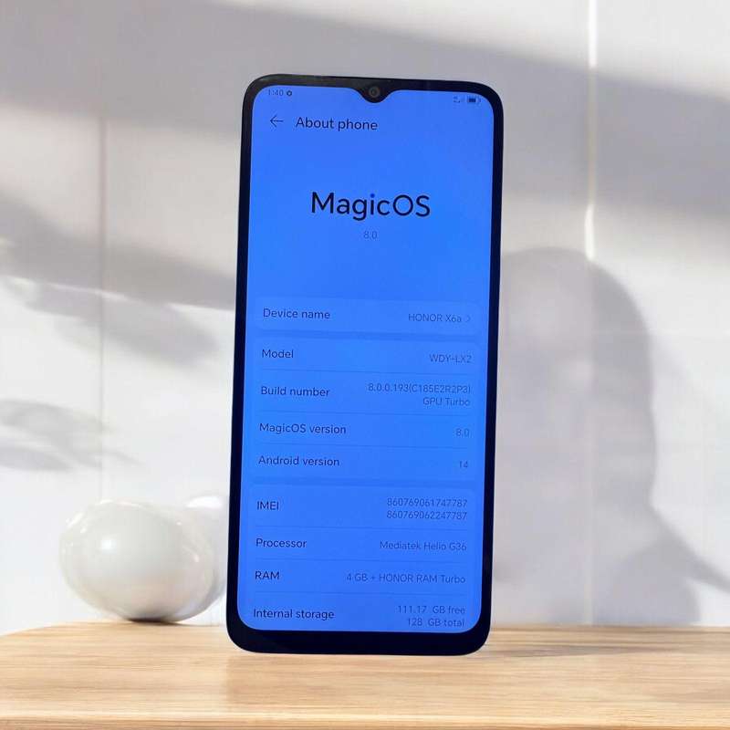 Honor X6a 4gb ram 128gb memory mint