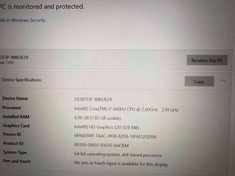 Dell Latitude 7280 12.5` fhd  Display lte  i7 6th gen 8gb ram 256gb ssd