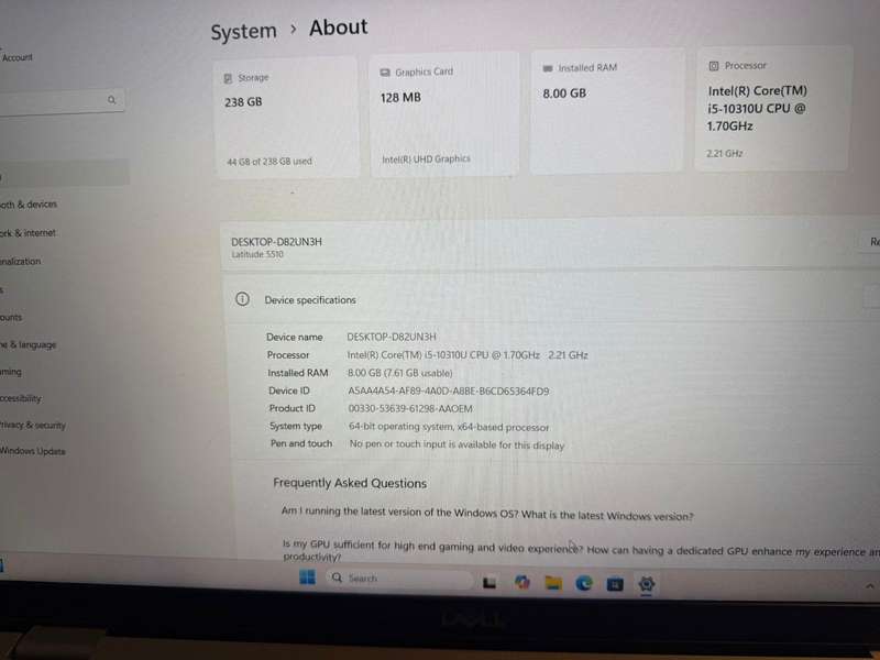 Dell Latitude 5510
