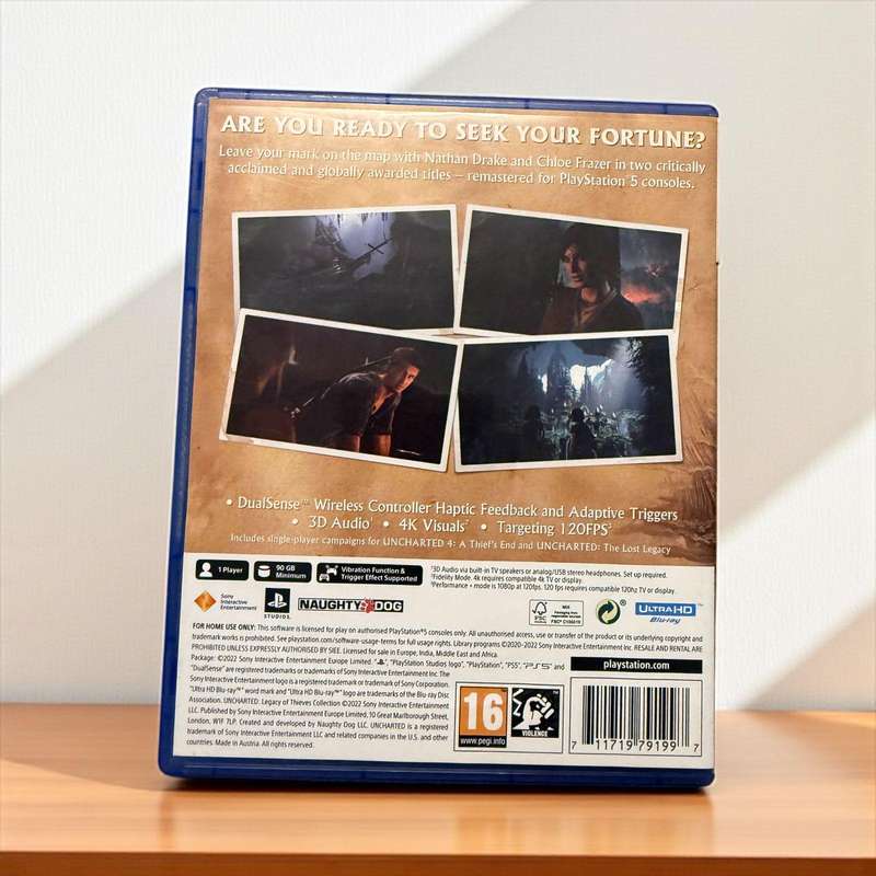 Remastered Uncharted legacy of thieves collection ps5