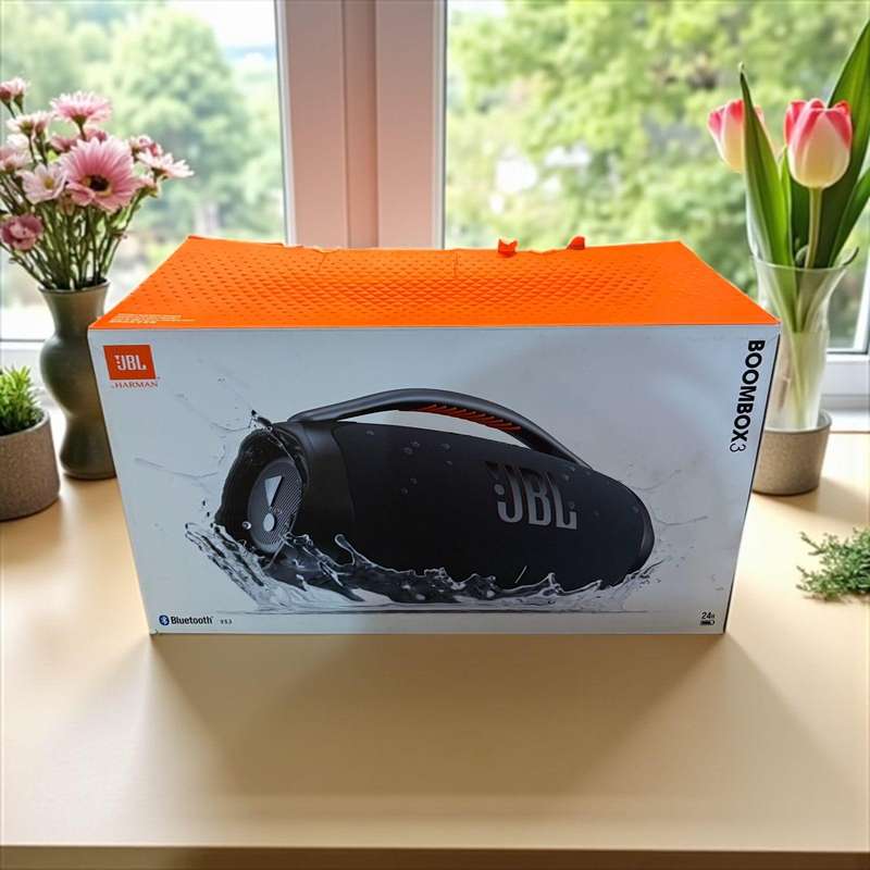 JBL Boombox 3 Portable Bluetooth Speaker - Black