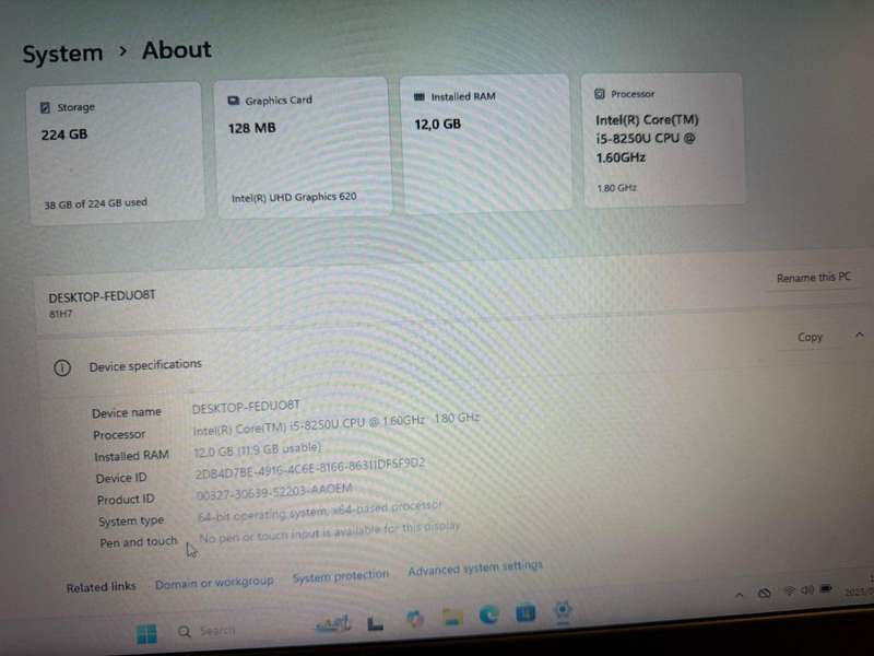 Lenovo ideapad 130-151kb core i5 8th gen 12gb ram 256gb ssd