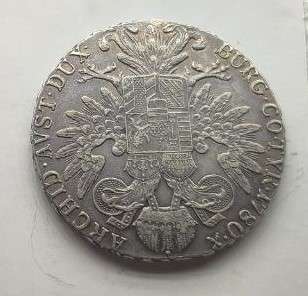 1780 Maria Theresa Thaler Silver coin
