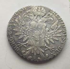 1780 Maria Theresa Thaler Silver coin