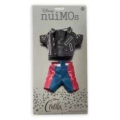 Disney nuiMOs Outfit  Cruella Inspired Faux Leather Jacket with Graphic T-Shirt and Pants