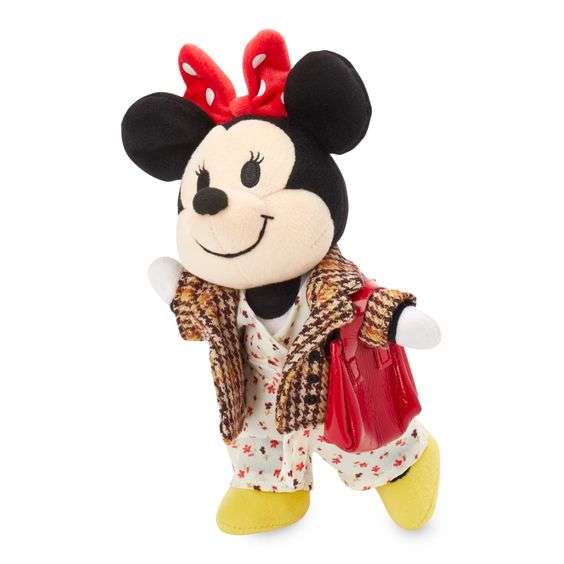 Disney nuiMOs Outfit  Floral Jumpsuit and Plaid Blazer with Red Purse