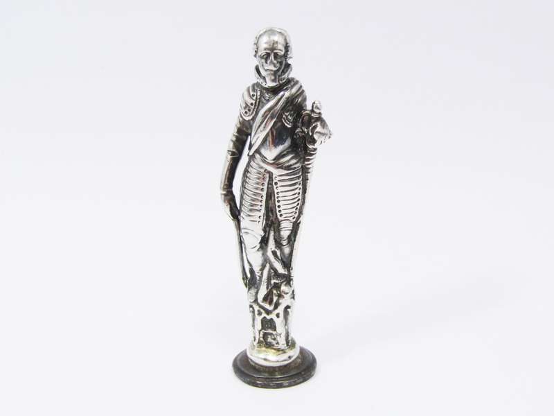 Rare Find! Antique (c1841) Dutch Solid Silver Wax Seal