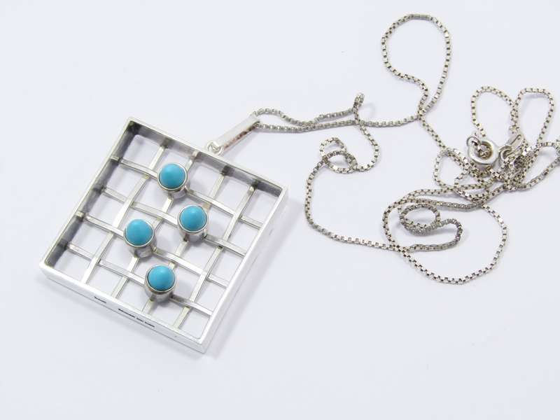 Scandinavian Modernist (c1971) Kultaseppa Salovaara Silver Necklace