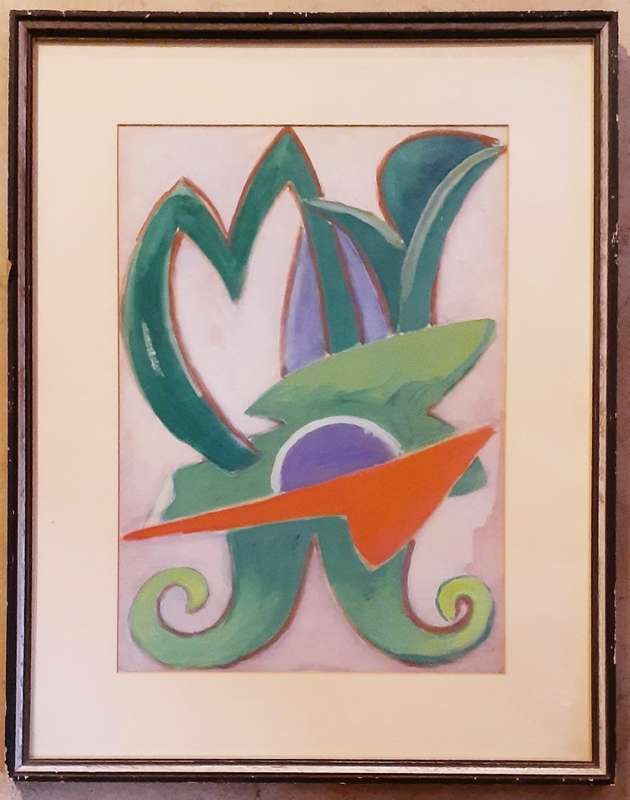 Exquisite! Maggie Laubser Original Gouache Painting