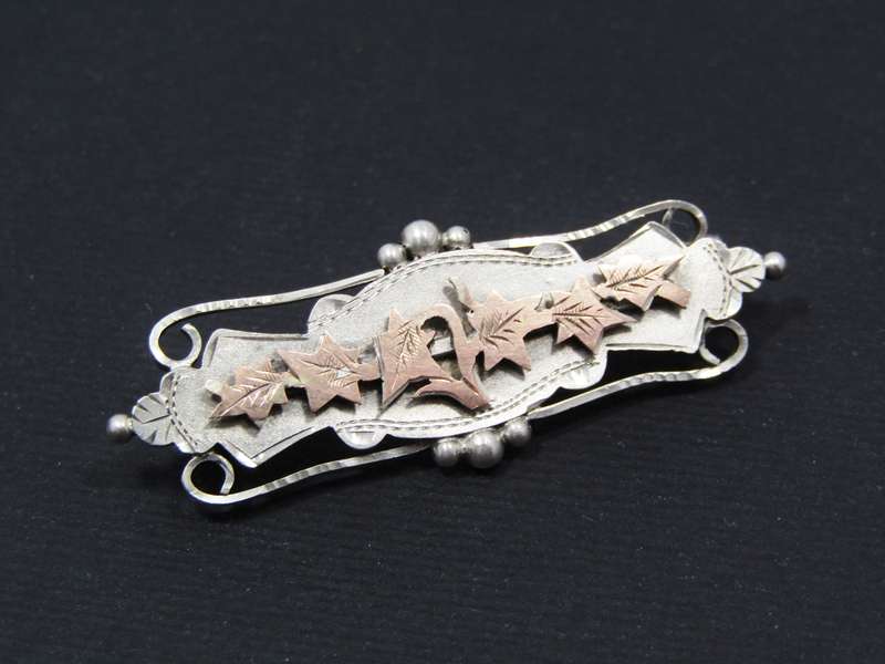 Antique (1903) UK Hallmarked Silver Sweetheart Brooch