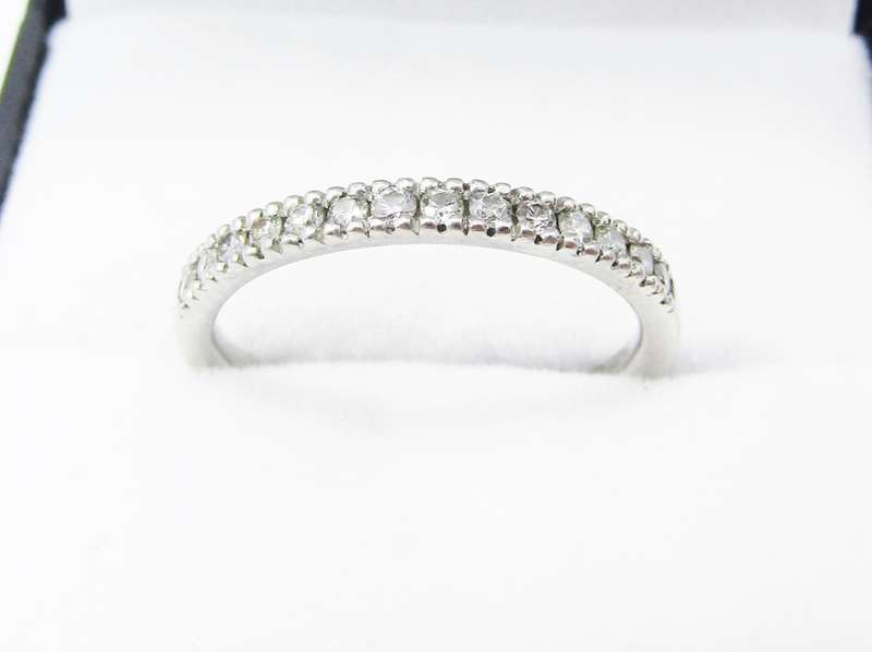 Beautiful! Browns Jewellers Platinum & Diamond Half-Eternity Band