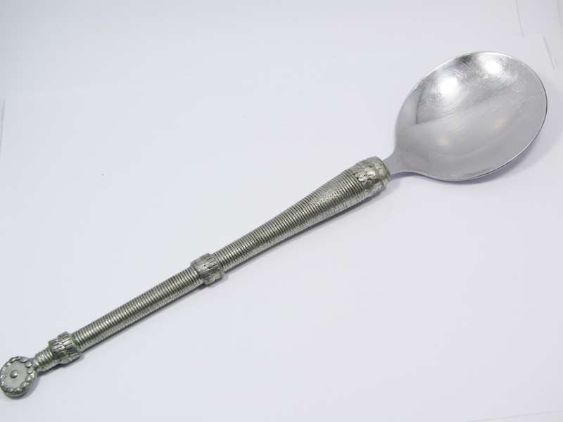 Early Carrol Boyes Pewter Serving Spoon