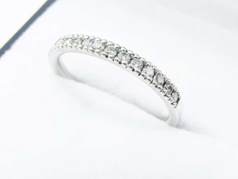 Beautiful! Browns Jewellers Platinum & Diamond Half-Eternity Band