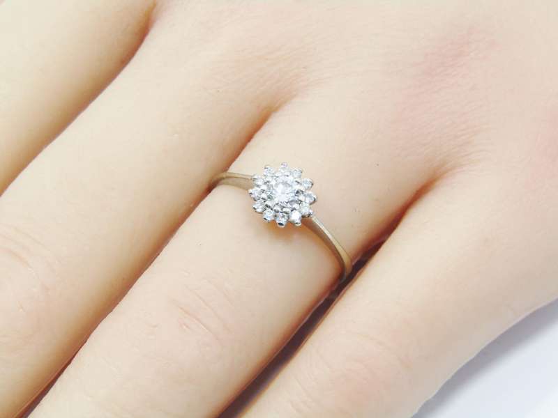 Browns Jewellers 9CT Gold & 0.37ctw Diamond Ring