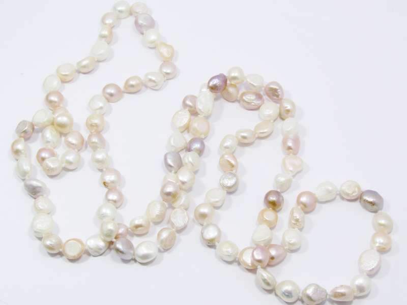 Long Baroque Freshwater Pearl Necklace