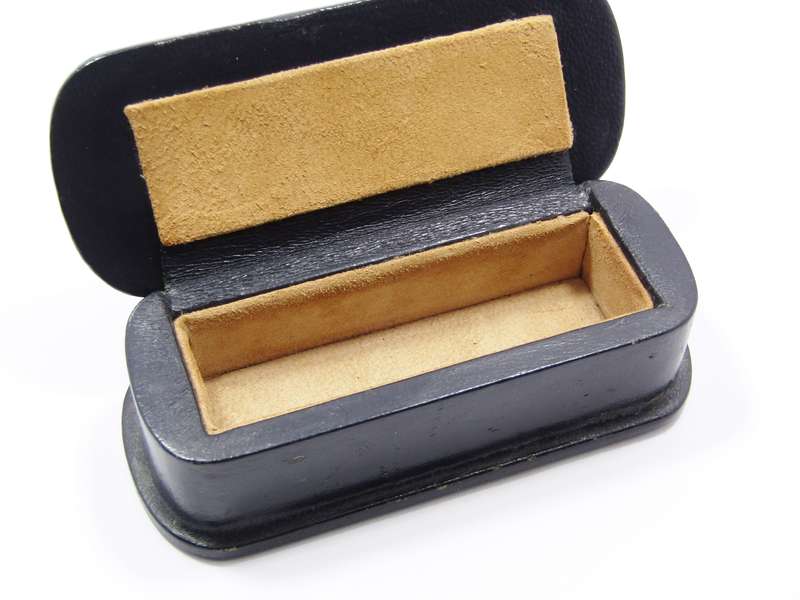 Lovely Vintage Silver Hallmarked & Leather Container