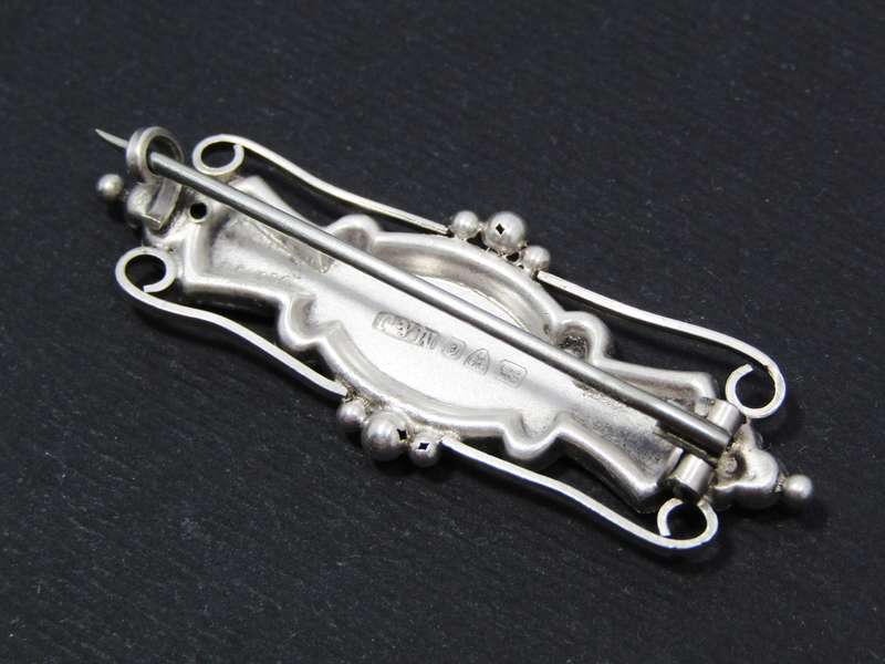 Antique (1903) UK Hallmarked Silver Sweetheart Brooch