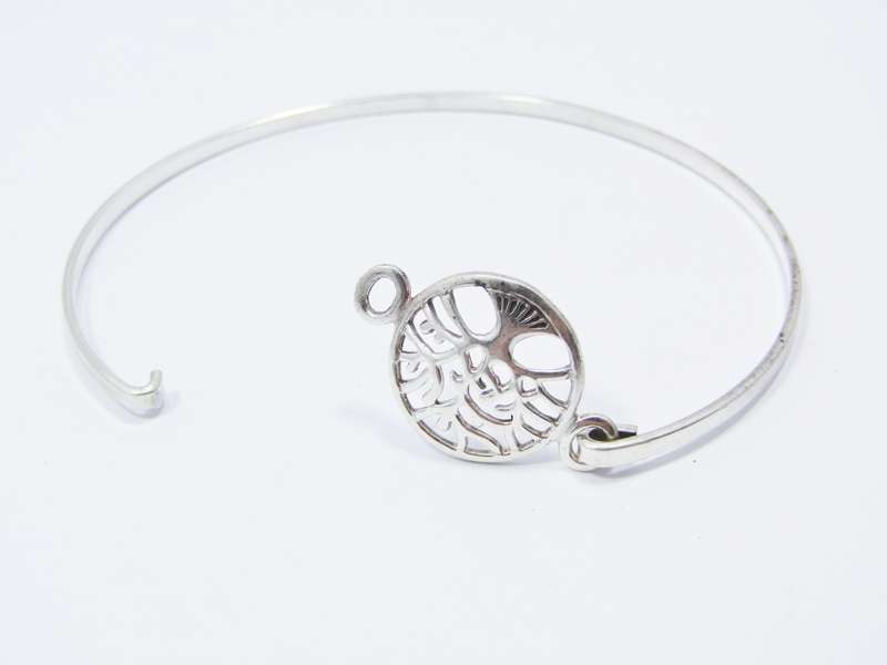 A Very Pretty Dainty Tree of Life Clip in Bangle in Sterling Silver