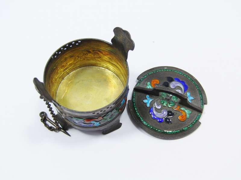 Rare Find! Norwegian Gustav Hellstrom Miniature Silver Salt Cellar