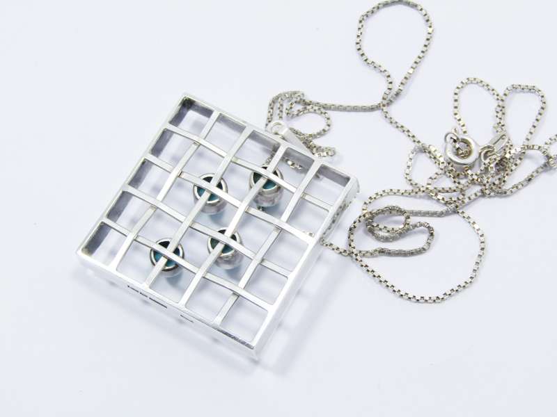 Scandinavian Modernist (c1971) Kultaseppa Salovaara Silver Necklace