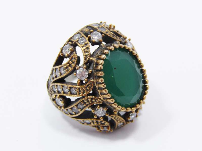 A Gorgeous Large Two Tone  Eastern Design in Copper Over Sterling Silver.