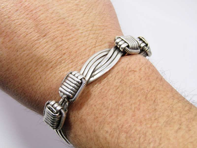 Stunning! Patrick Mavros Sterling Silver Elephant Hair Bangle