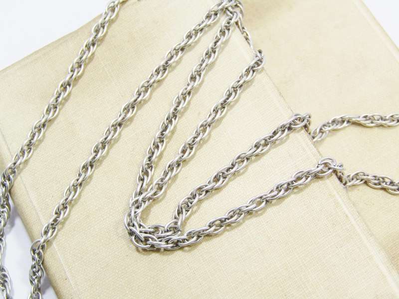 A Lovely Long Snake Chain in Sterling Silver.