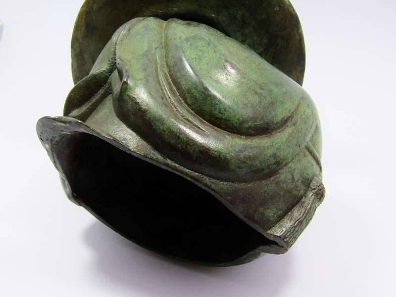 Lovely Oriental Figure in Patinated Bronze