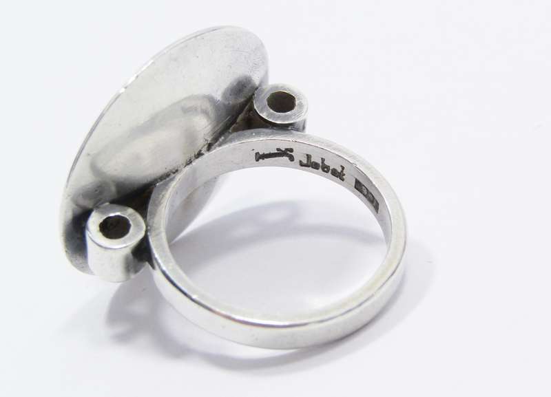 Stunning! Kurt Jobst (1905-1971) Silver & Cat's Eye Ring