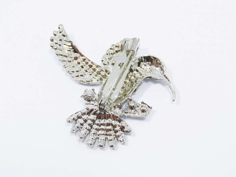 Sparkling Costume Jewellery Hummingbird Brooch