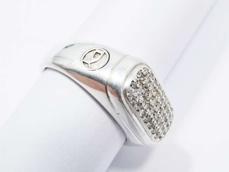 Stunning! David Yurman Diamond & Silver Ring