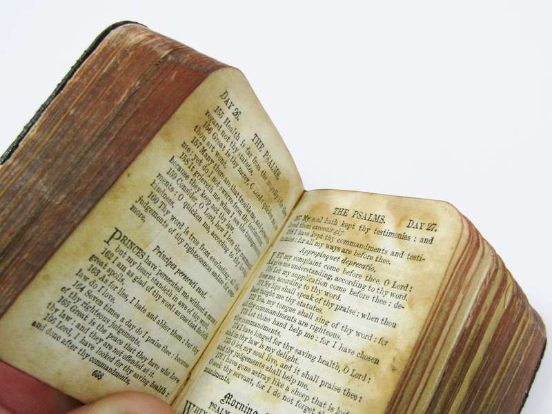 Antique Miniature Common Prayer & Hymns Book