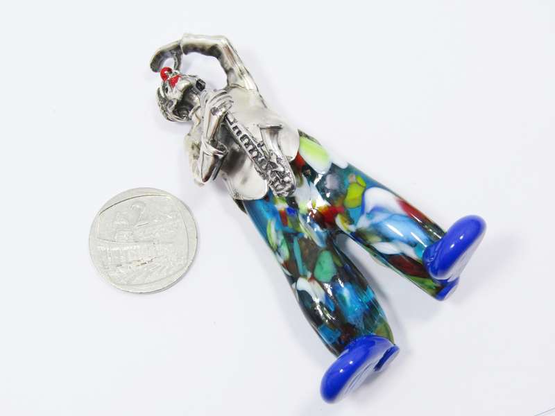 Rare Find! Italian Silver & Murano Glass Figurine