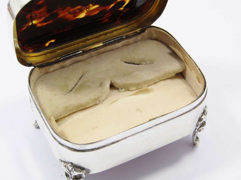 Stunning! Antique (c1907) Silver & Tortoise Shell Box