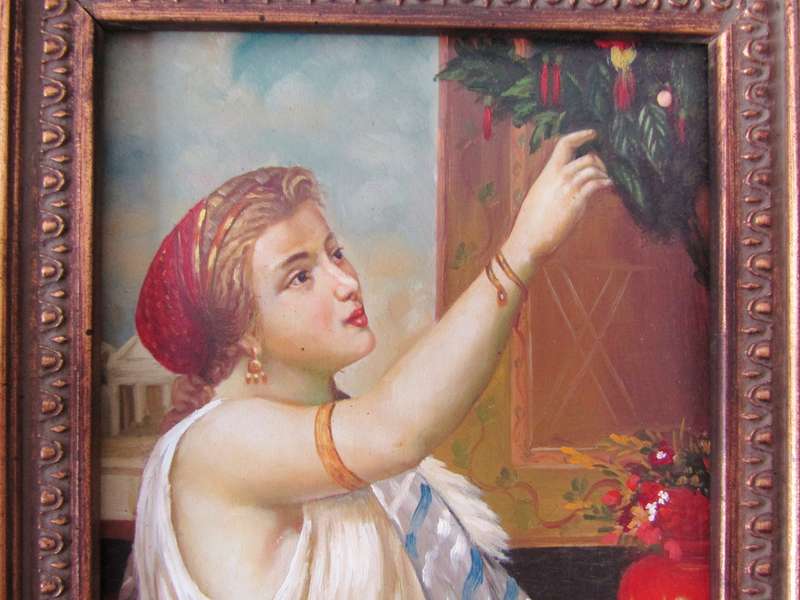 Beautiful! Vintage Original Painting in Ornate Frame