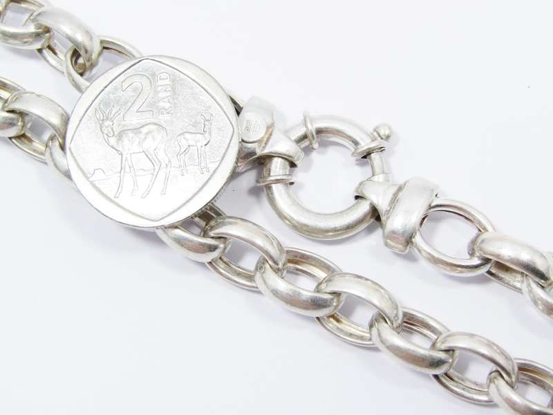 A Gorgeous Weighty Necklace With a Signoretti Clasp in Sterling Silver.