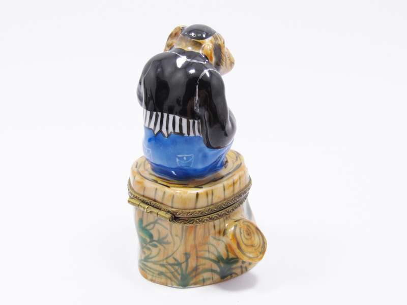 Limoges (France) Hand-Painted "Monkey" Trinket Box