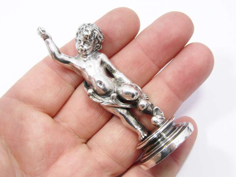 Rare Find! Antique (c1900) German 800 Solid Silver Wax Seal