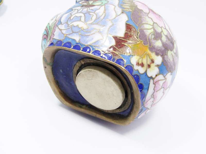 Rare Find! Vintage Oriental Cloisonne Piggy Bank