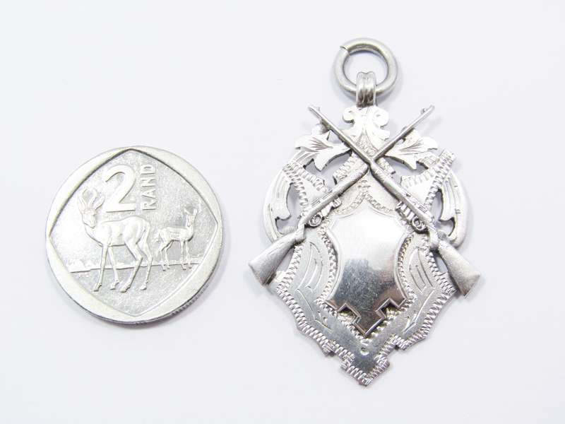 Antique/Vintage (c1933) UK Hallmarked Silver Fob Medal