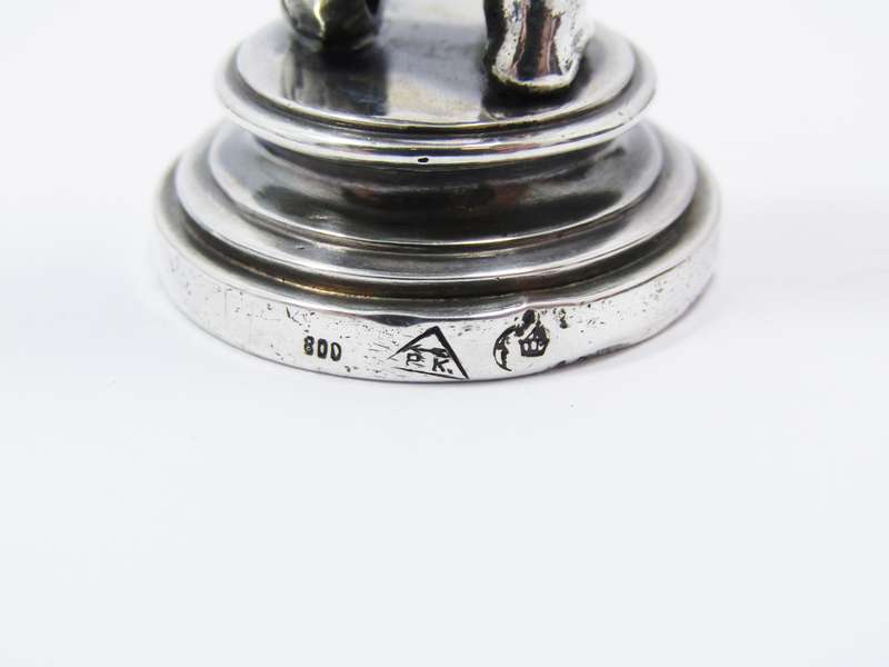 Rare Find! Antique (c1900) German 800 Solid Silver Wax Seal