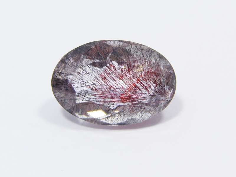 Beautiful 18.5ct Rutilated Quartz Faceted Gemstone