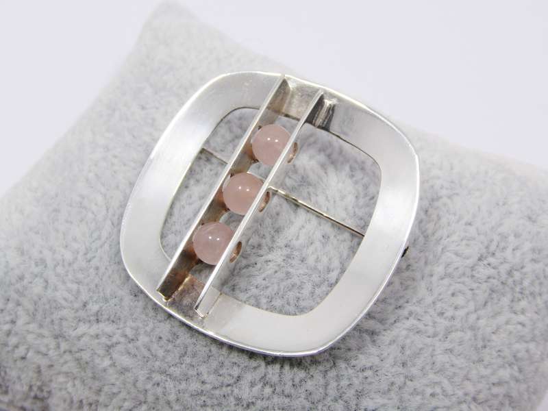 Scandinavian Modernist (c1971) Kultaseppa Salovaara Silver Brooch