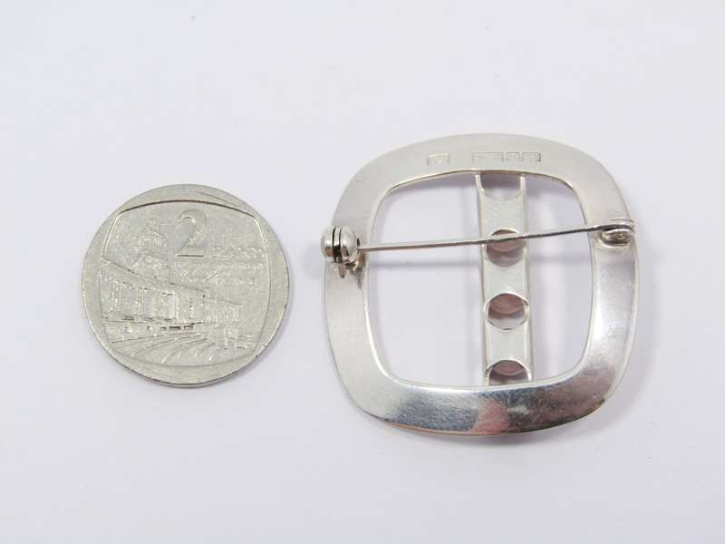 Scandinavian Modernist (c1971) Kultaseppa Salovaara Silver Brooch