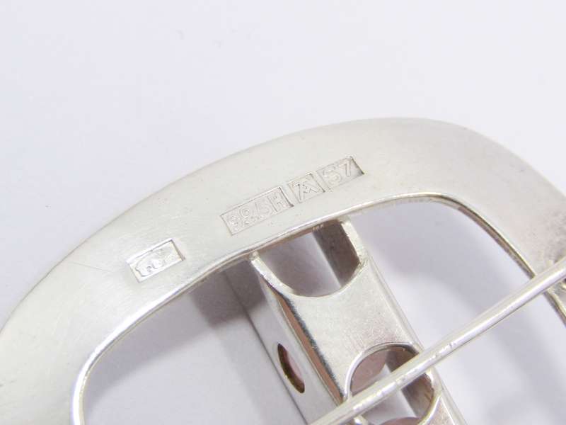 Scandinavian Modernist (c1971) Kultaseppa Salovaara Silver Brooch
