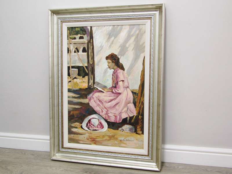 Beautiful! Large Marc Poisson Original Oil Painting
