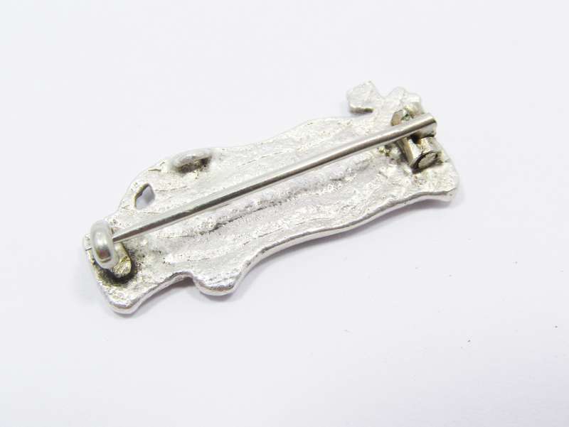 Lovely Vintage Sterling Silver Panther Brooch