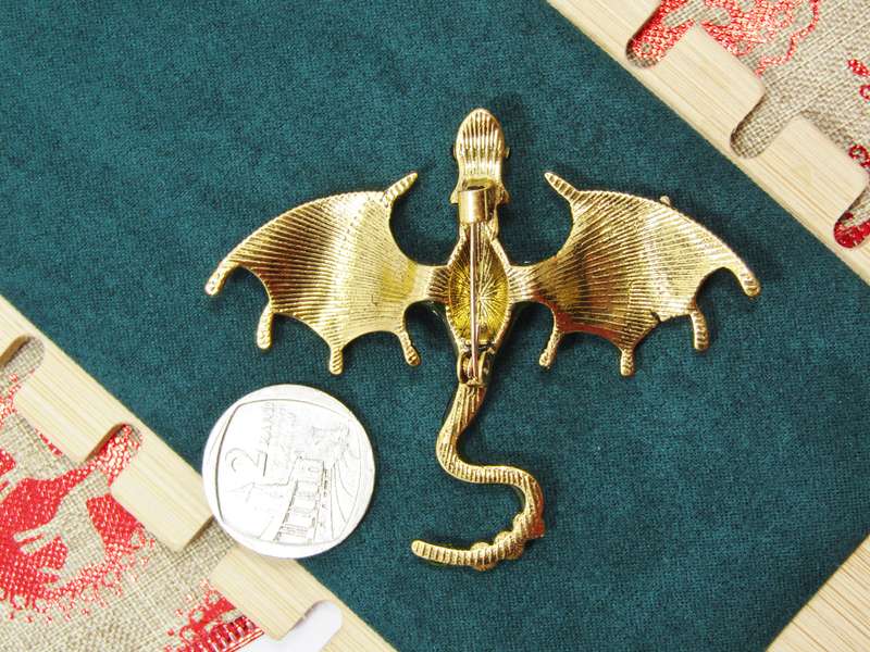 Lovely, Modern "Dragon" Costume Jewellery Brooch