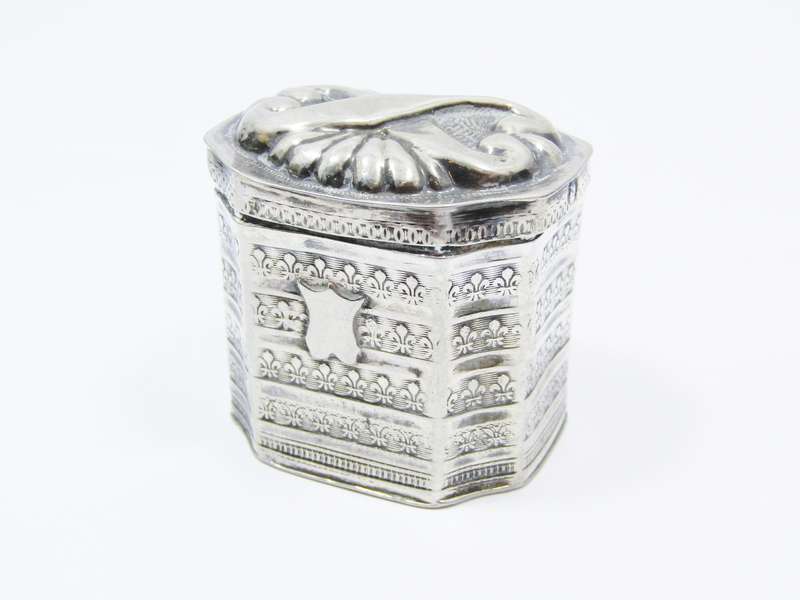 Rare Antique (c1856) Dutch Silver Miniature Box